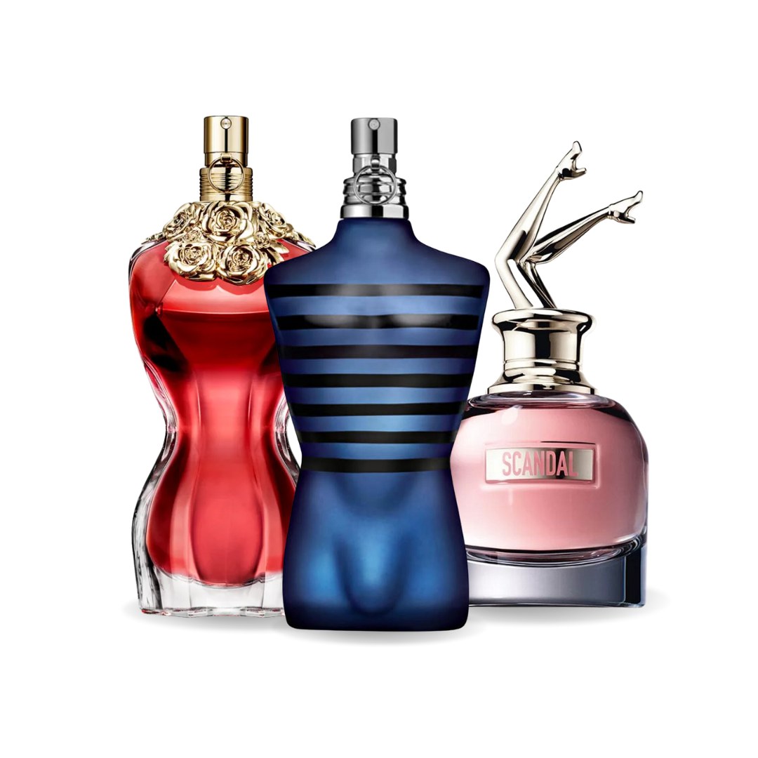 Akční balíček 3 parfémů: LA BELLE, ULTRA MALE a Gaultier SCANDAL 100 ml.